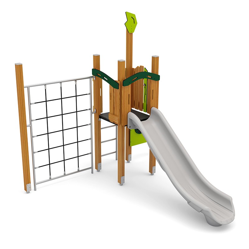 Structura modulara prescolari - Turn cu tobogan, cataratori si panou educational PZG-W-B001 - imagine 2