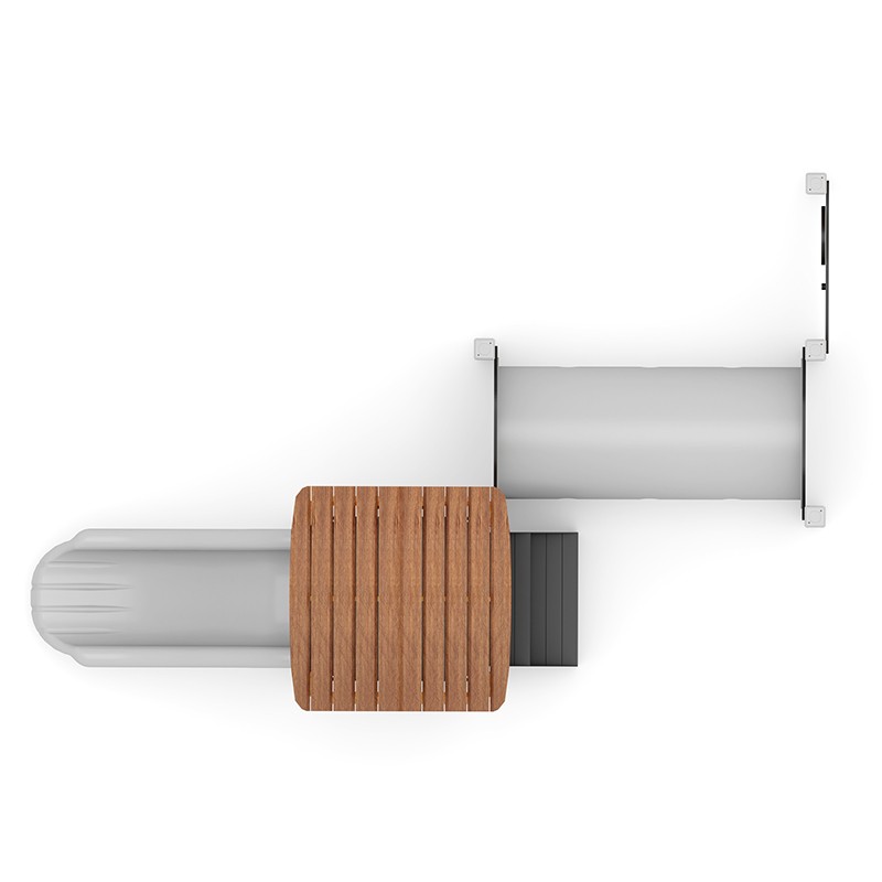 Structura modulara prescolari - Turn cu tobogan, pasaj tunel si panou educational PZG-W-B017 - imagine 3