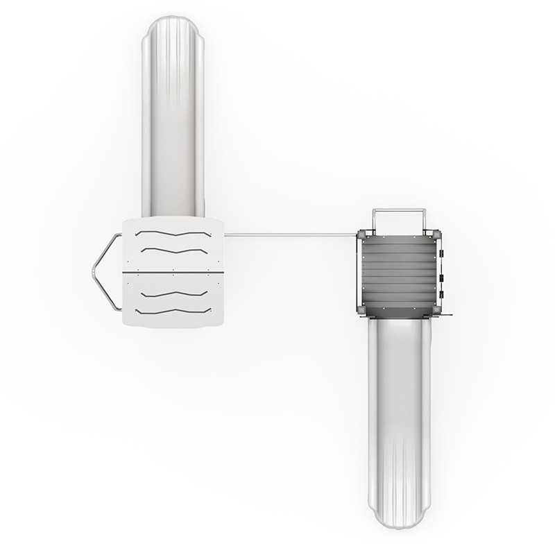 Structura modulara - Turnuri cu tobogane, cataratori si bara de pompieri PZG-W-A006N - imagine 3
