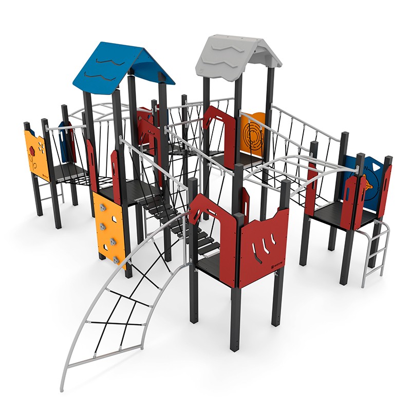 Structura modulara - Traseu aventura cu turnuri, punti, cataratori si scari de maimute PZG-W-A012P