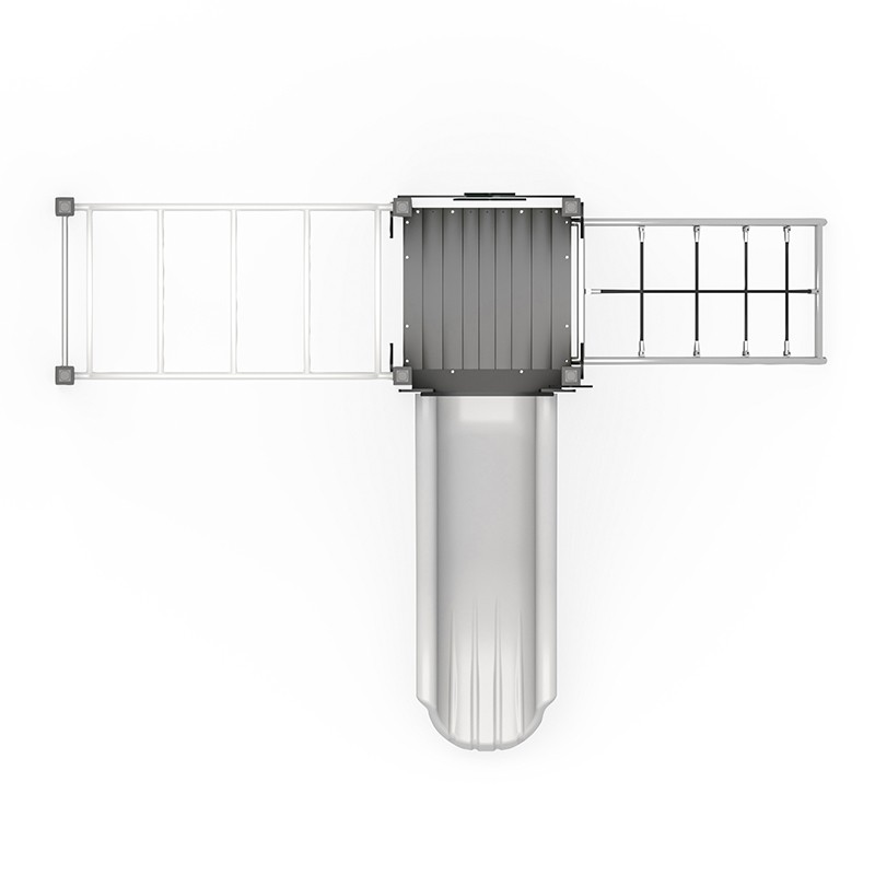 Structura modulara prescolari - Turn cu tobogan, cataratori si scara maimute PZG-W-A001N - imagine 3