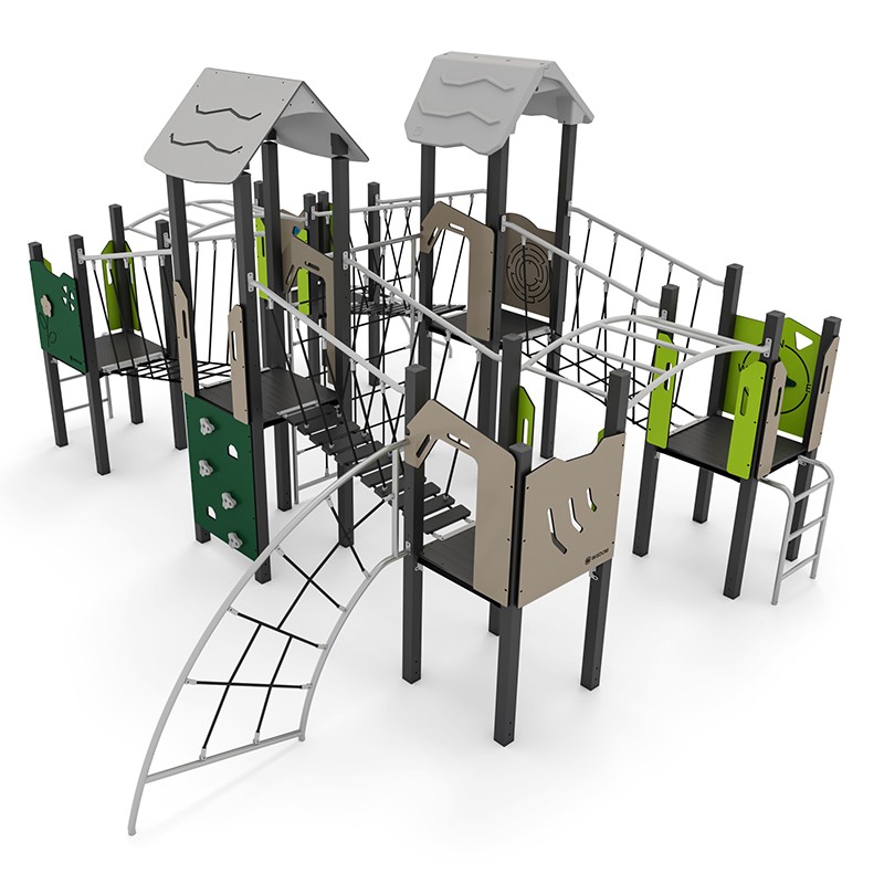 Structura modulara - Traseu aventura cu turnuri, punti, cataratori si scari de maimute PZG-W-A012N