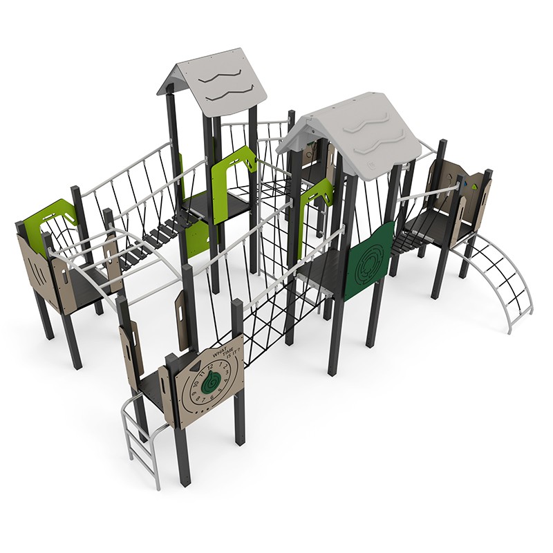 Structura modulara - Traseu aventura cu turnuri, punti, cataratori si scari de maimute PZG-W-A012N
