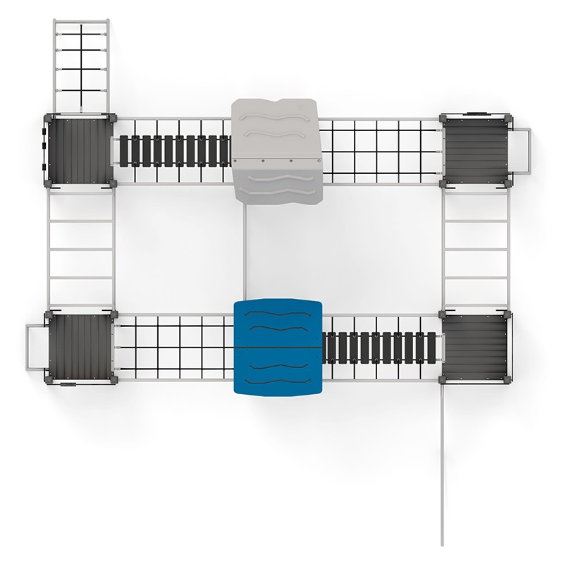 Structura modulara - Traseu aventura cu turnuri, punti, cataratori si scari de maimute PZG-W-A012P