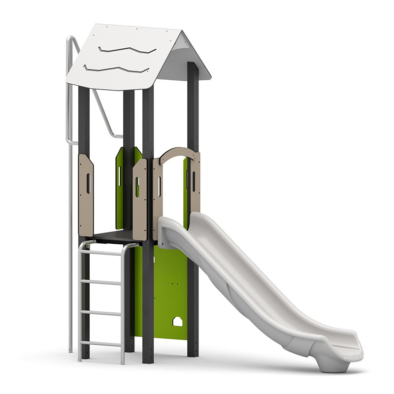 Structura modulara - Turn cu tobogan, bara de pompieri si cataratori PZG-W-A002N - imagine 2