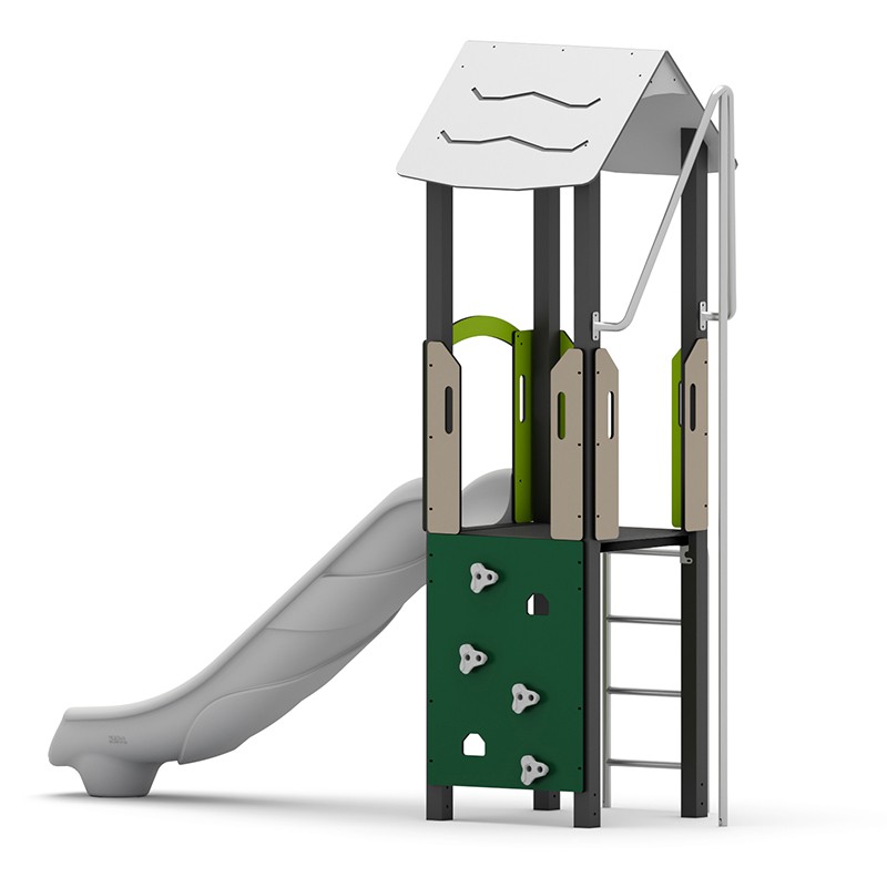 Structura modulara - Turn cu tobogan, bara de pompieri si cataratori PZG-W-A002N