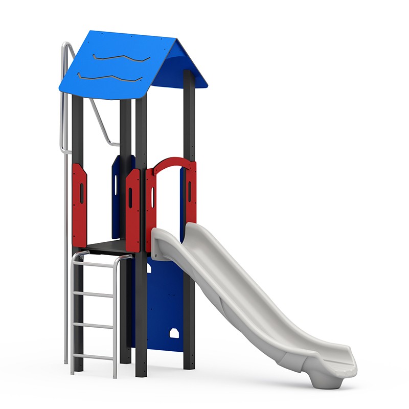Structura modulara - Turn cu tobogan, bara de pompieri si cataratori PZG-W-A002P - imagine 2