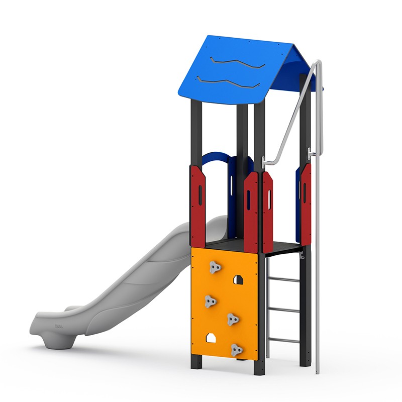 Structura modulara - Turn cu tobogan, bara de pompieri si cataratori PZG-W-A002P