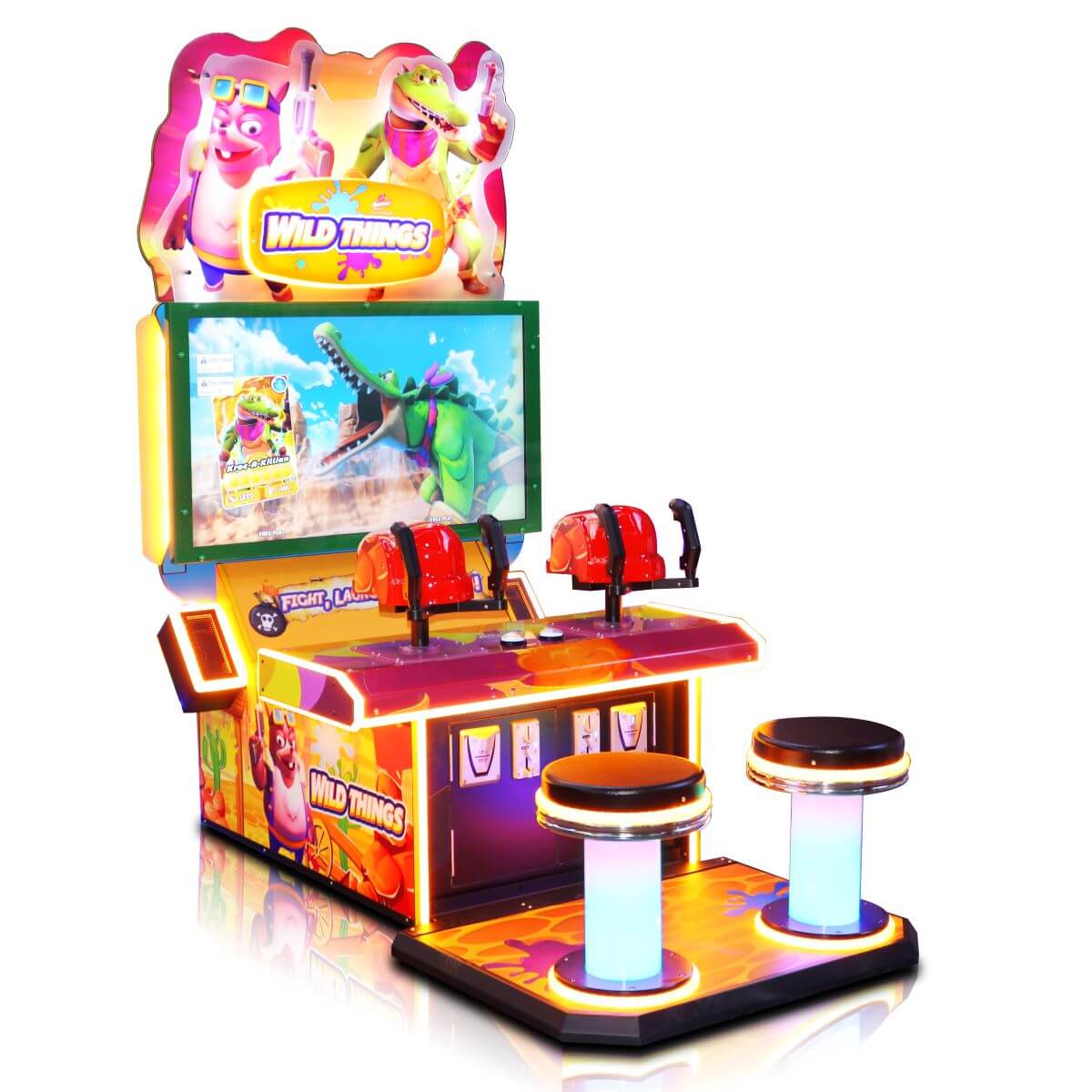 Joc electronic cu fise Wild Thing Wipeout Laser 2 Jucatori 171x105x200cm PLZ-B0074