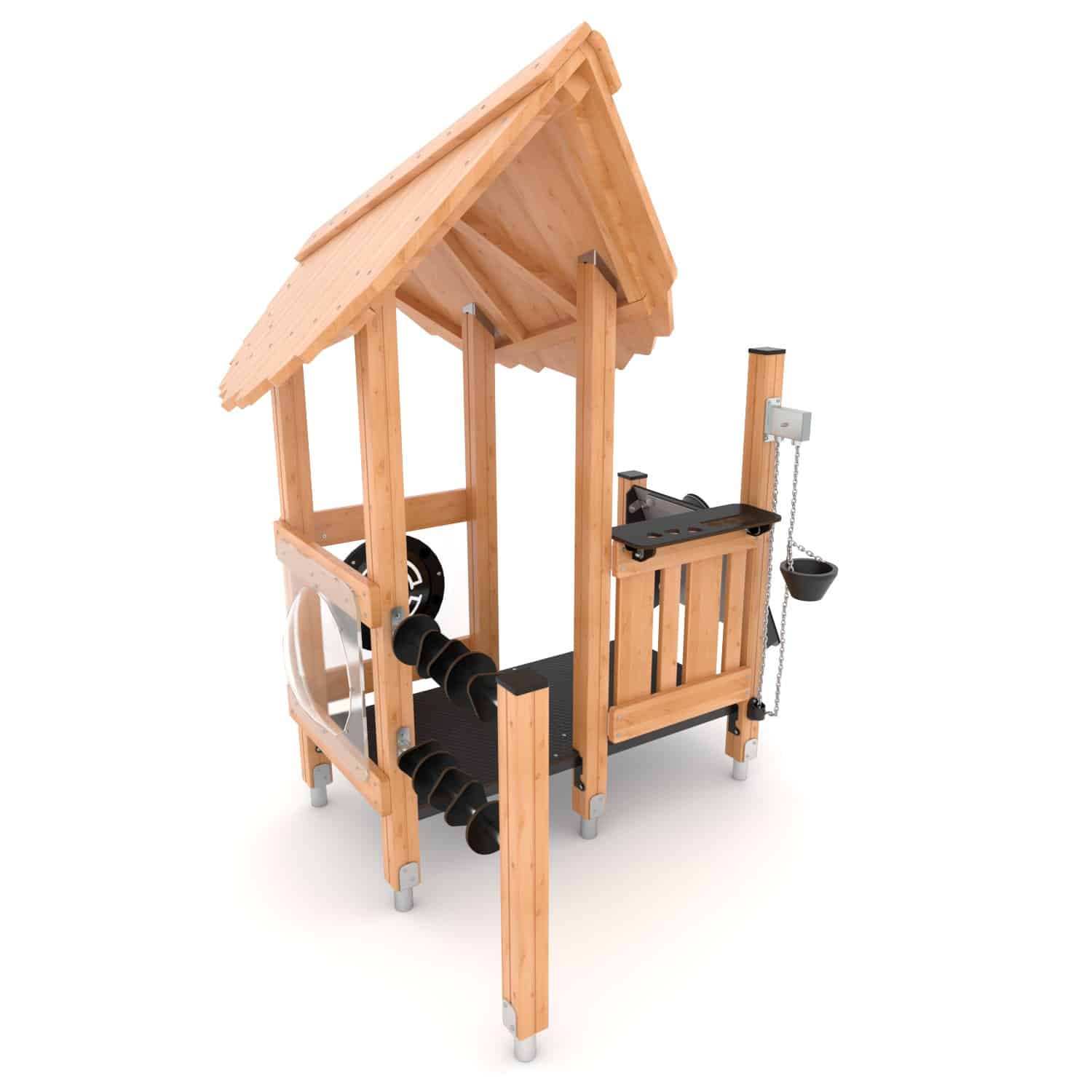 Echipament modular Turn cu galeata, panouri educationale si panou muzical NATURO PZP-NT3611